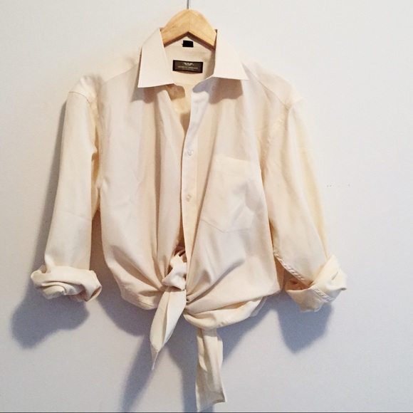 Giorgio Armani Tops - Armani oversized boyfriend dress shirt button up